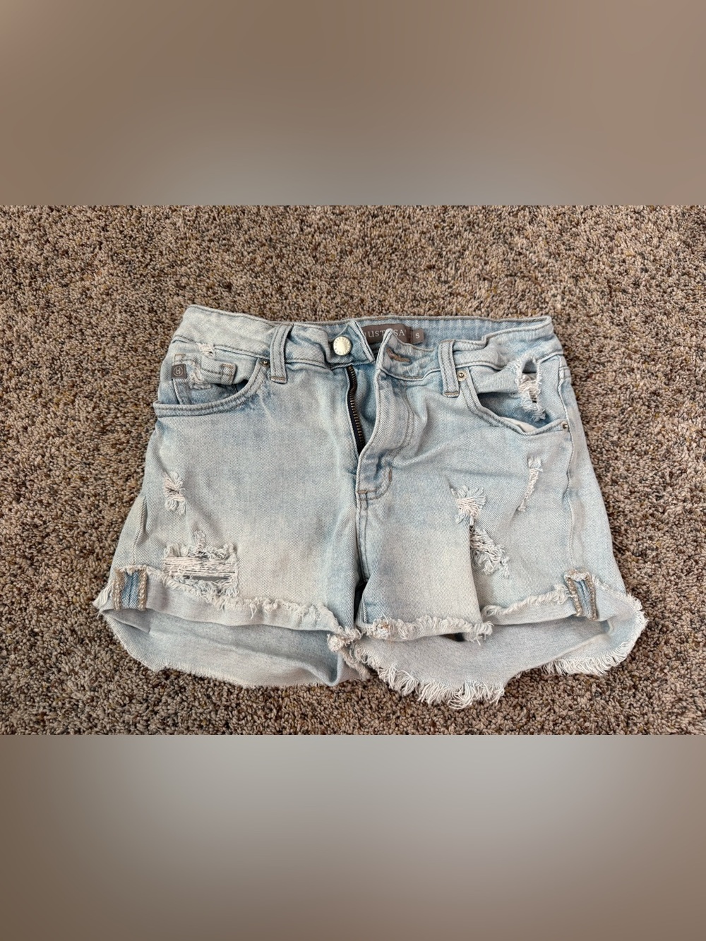 Just USA Women's Distressed Shorts - Size Small